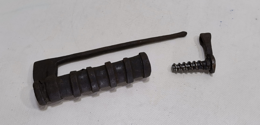 ÜZERİ OSMANLICA YAZILI OSMANLI DÖNEMİ EL YAPIMI NADİR KİLİT