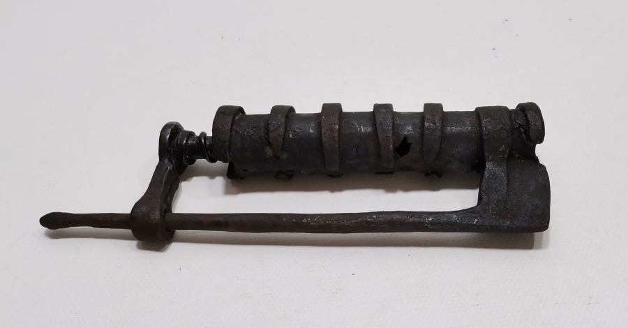 ÜZERİ OSMANLICA YAZILI OSMANLI DÖNEMİ EL YAPIMI NADİR KİLİT