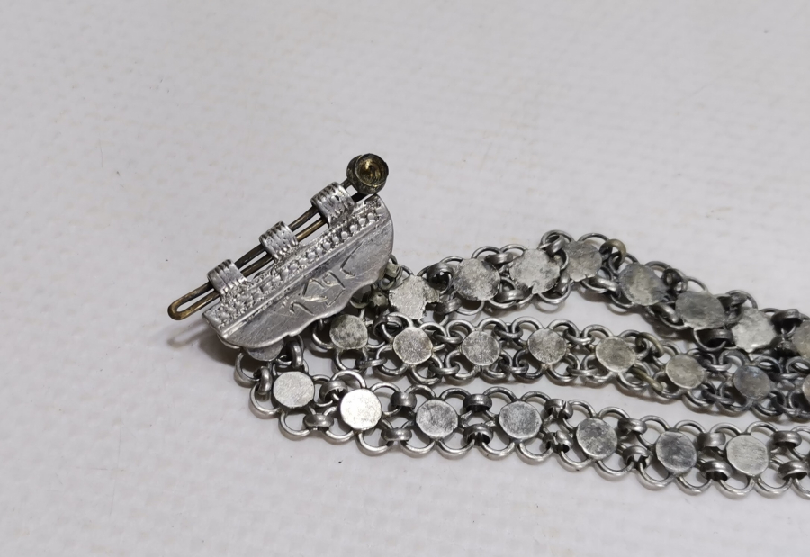 ÜZERİNDE OSMANLICA BURSA YADİGARI YAZILI OSMANLI DÖNEMİ GÜMÜŞ BİNDALLI BİLEZİĞİ