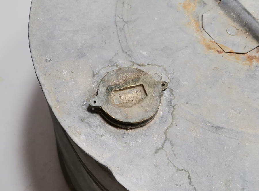 ÜZERİNDE OSMANLICA RODOS YAZILI ÇOK NADİR BÜYÜK BOY GAZ YAĞI TENEKESİ