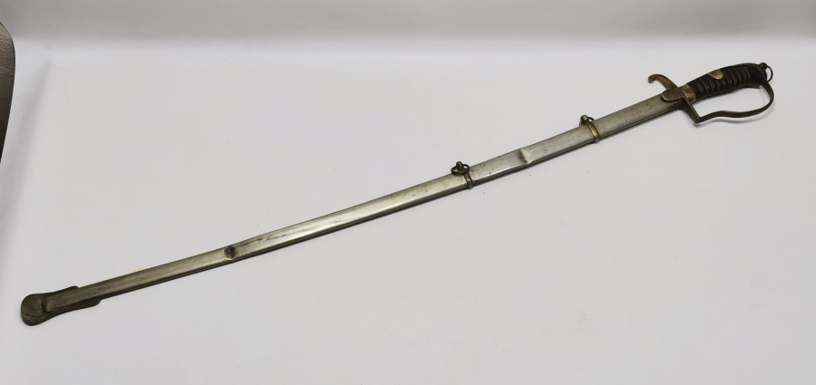 OSMANLI DÖNEMİ EL KAZIMA AY YILDIZLI SUBAY KILICI