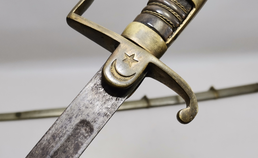 OSMANLI DÖNEMİ EL KAZIMA AY YILDIZLI SUBAY KILICI