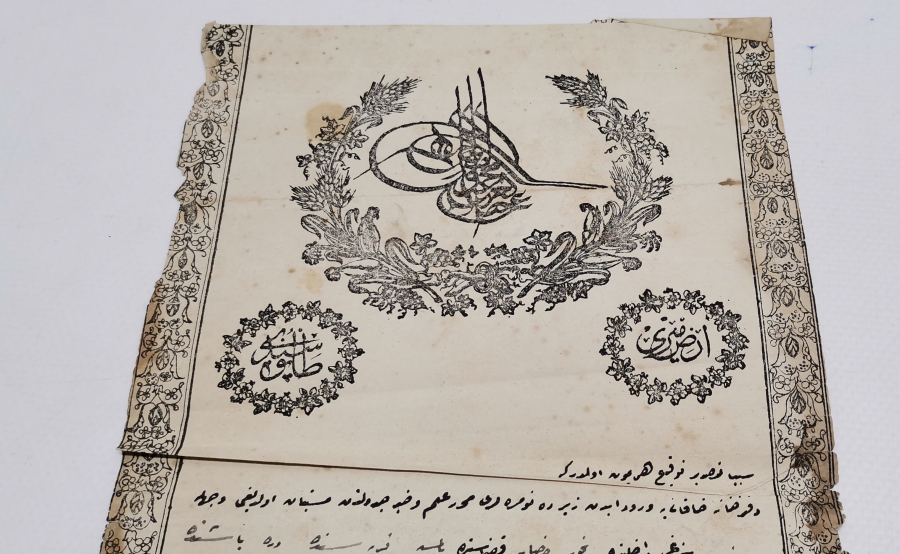 ABDÜLAZİZ HAN DÖNEMİ OSMANLI TAPU - SENEDİ HAKANİ