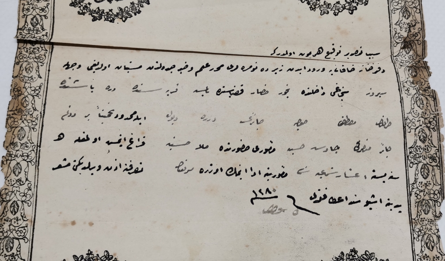 ABDÜLAZİZ HAN DÖNEMİ OSMANLI TAPU - SENEDİ HAKANİ