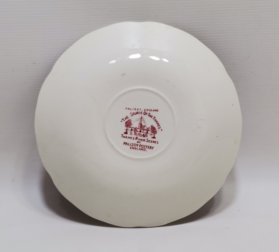 ALTI DAMGALI 1900 BAŞLARI İNGİLİZ PORSELEN TABAK