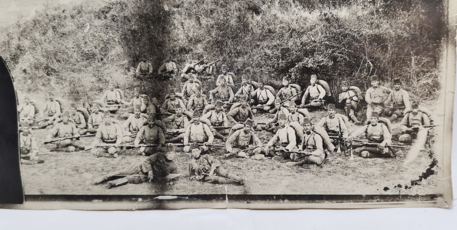 BALKAN SAVAŞLARINDA TÜRK ASKERLERİ GÖRSELLİ BÜYÜK BOY OSMANLI DÖNEMİ FOTOĞRAF