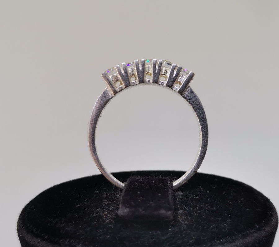 BEŞ TAŞ GÜMÜŞ YÜZÜK