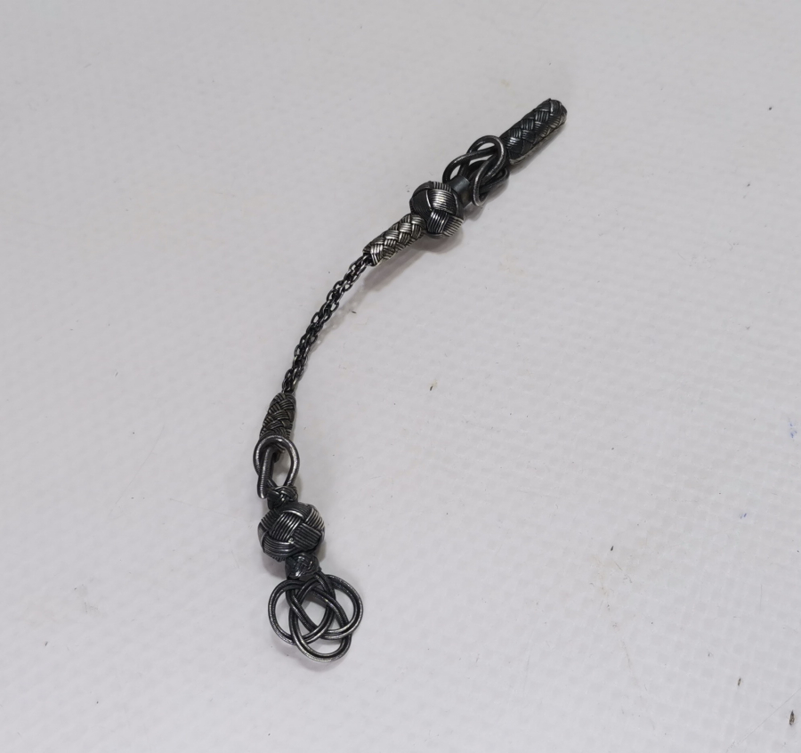 EL ÖRME KAZAZ GÜMÜŞ TESPİH PÜSKÜLÜ