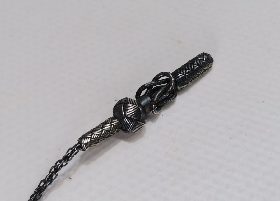 EL ÖRME KAZAZ GÜMÜŞ TESPİH PÜSKÜLÜ