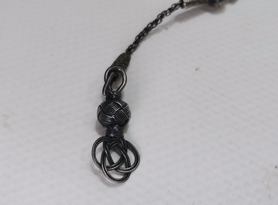 EL ÖRME KAZAZ GÜMÜŞ TESPİH PÜSKÜLÜ