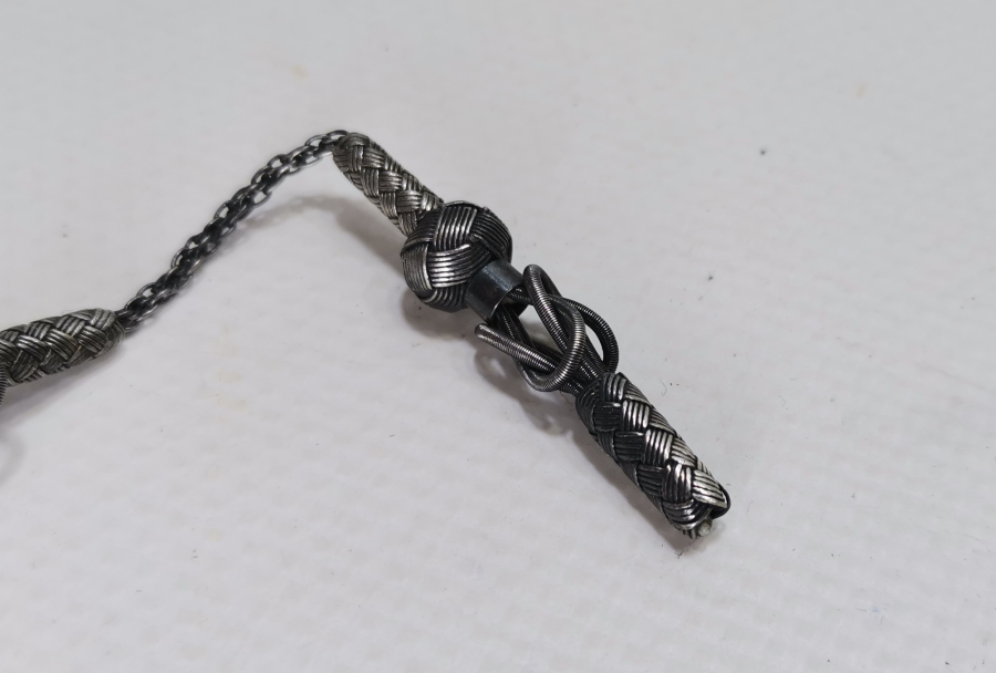 EL ÖRME KAZAZ GÜMÜŞ TESPİH PÜSKÜLÜ