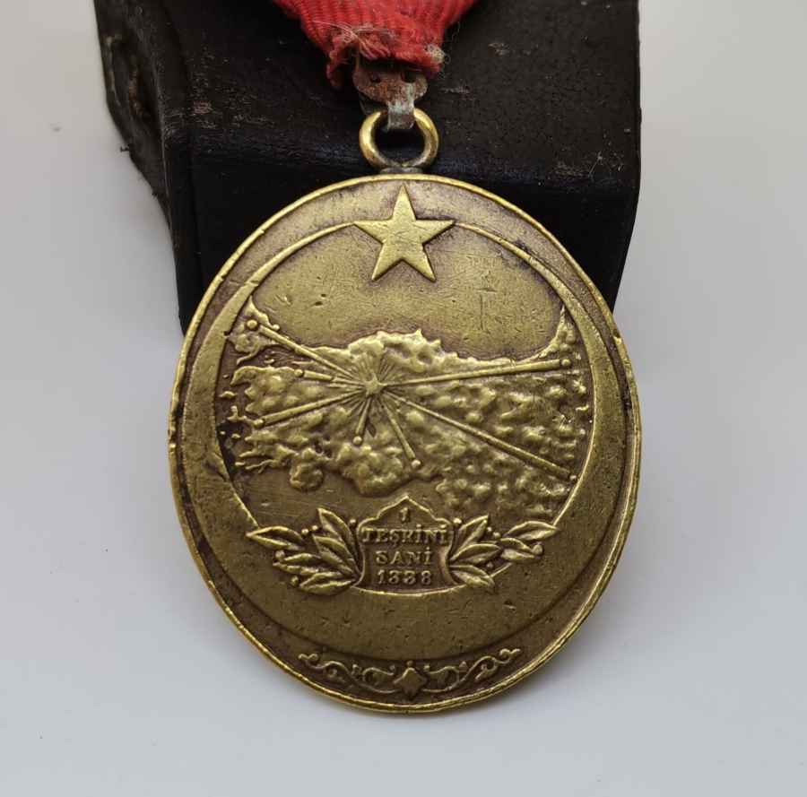 ORJİNAL KURDELASI İLE İSTİKLAL SAVAŞI MADALYASI - İSTİKLAL MADALYASI