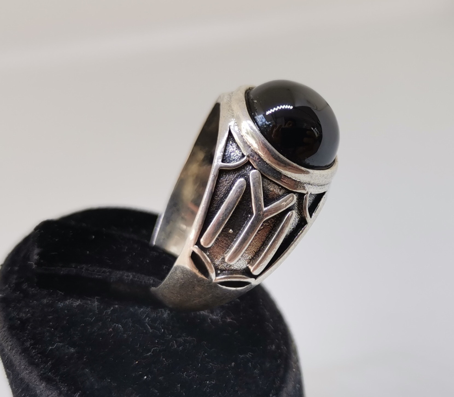 KAYI BOYU FİGÜRLÜ GÜMÜŞ YÜZÜK