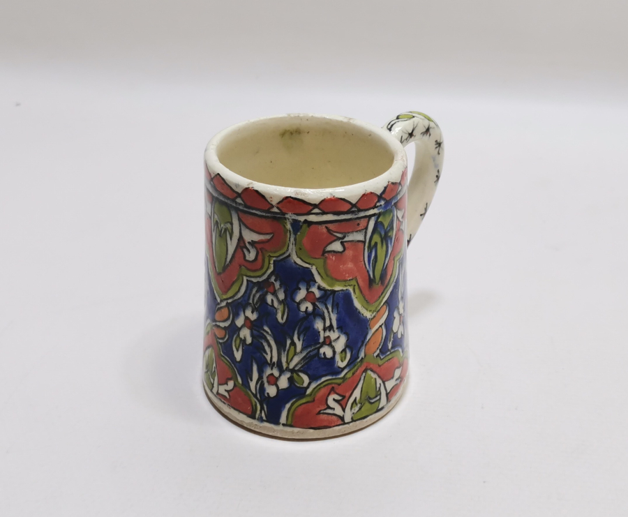 KÜTAHYA İŞİ EL BOYAMA KULPLU BARDAK