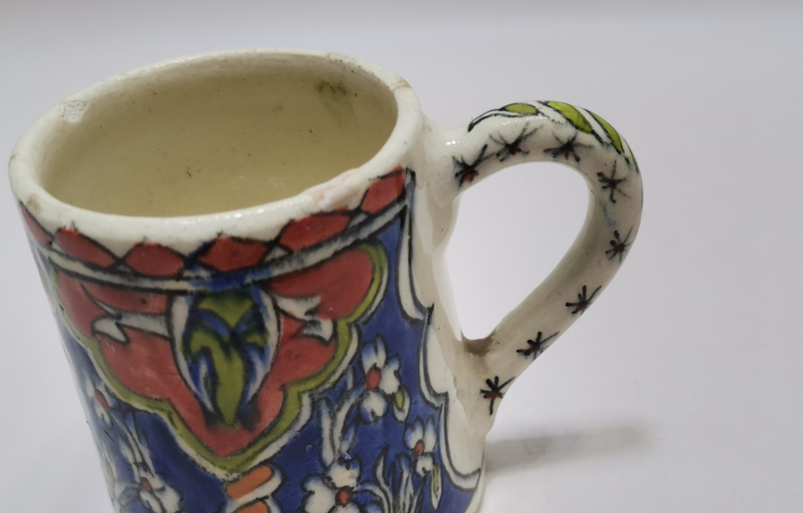 KÜTAHYA İŞİ EL BOYAMA KULPLU BARDAK