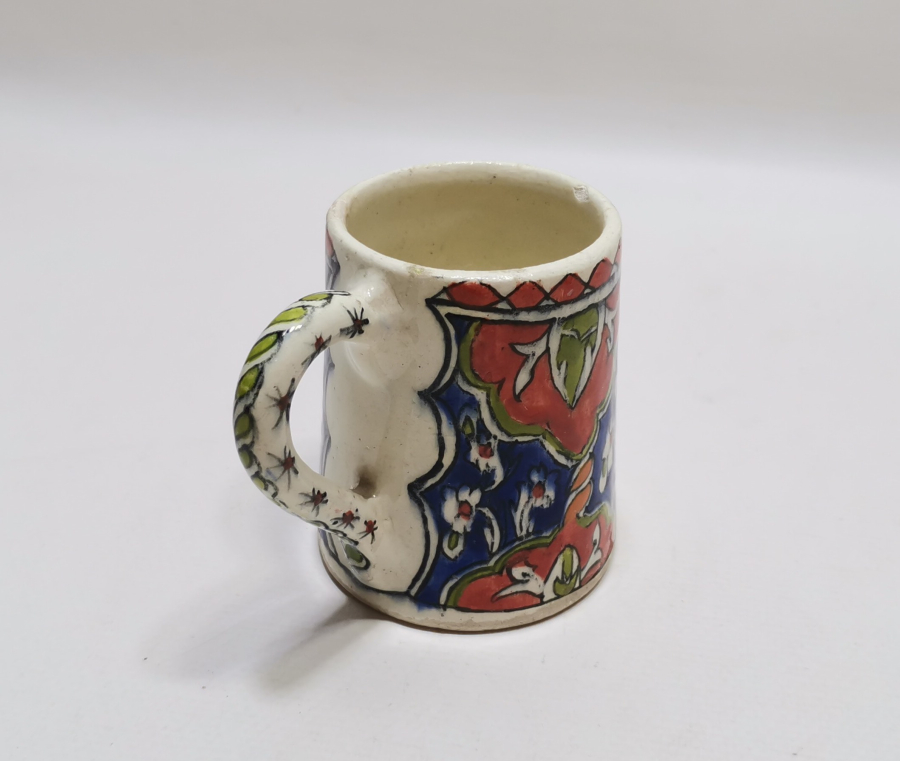 KÜTAHYA İŞİ EL BOYAMA KULPLU BARDAK