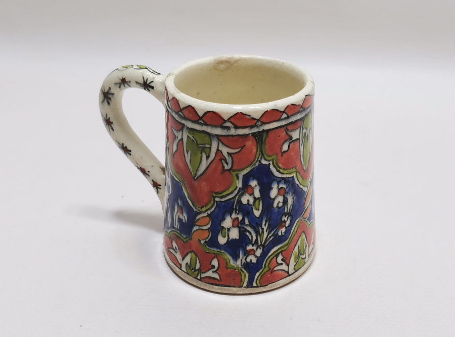 KÜTAHYA İŞİ EL BOYAMA KULPLU BARDAK