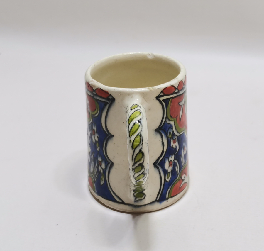 KÜTAHYA İŞİ EL BOYAMA KULPLU BARDAK