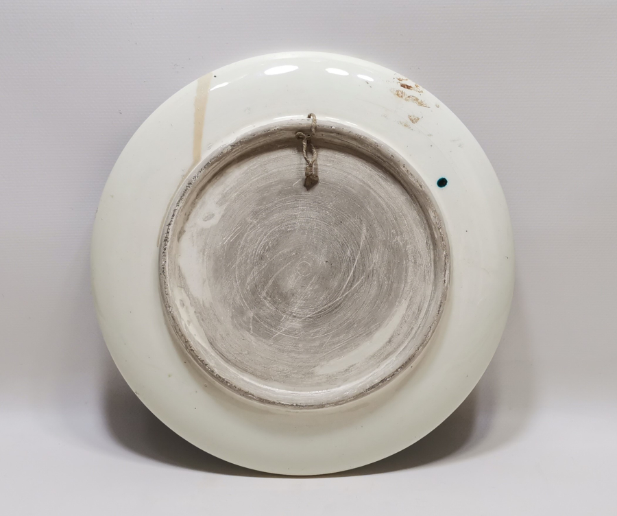 KÜTAHYA İŞİ EL BOYAMA RUMİ MOTİFLİ DUVAR TABAĞI