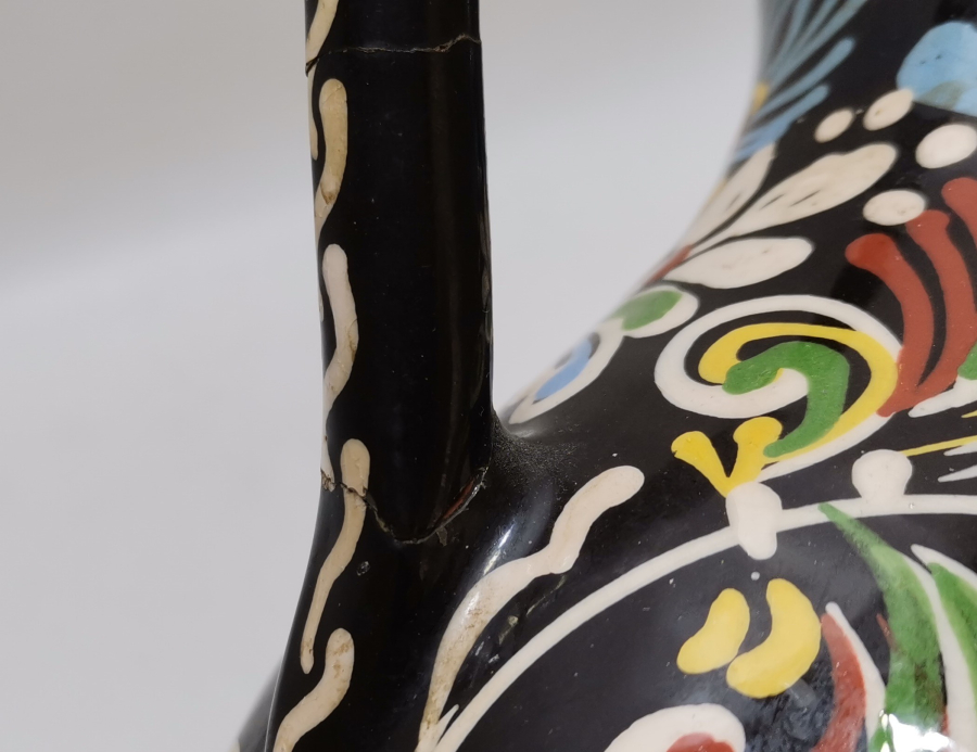 OSMANLI DÖNEMİ ADA İŞİ EL BOYAMA SÜRAHİ