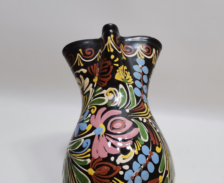 OSMANLI DÖNEMİ ADA İŞİ EL BOYAMA SÜRAHİ