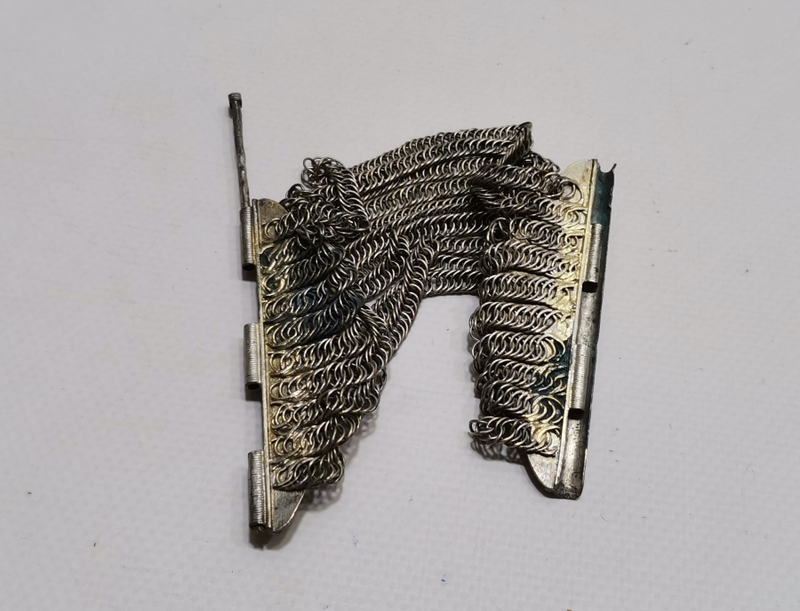 OSMANLI DÖNEMİ ERKEN DÖNEM GÜMÜŞ ÜZERİ ALTIN VERMEYLİ NADİR BİNDALLI BİLEZİĞİ