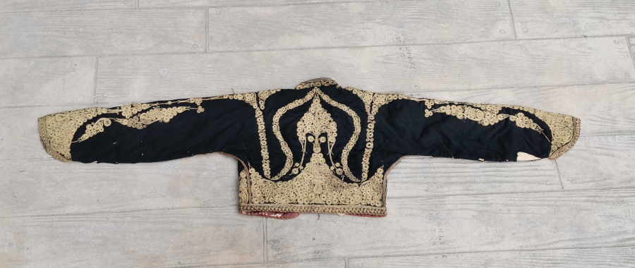 OSMANLI DÖNEMİ SIRMA İŞÇİLİKLİ GELİN CEPKENİ