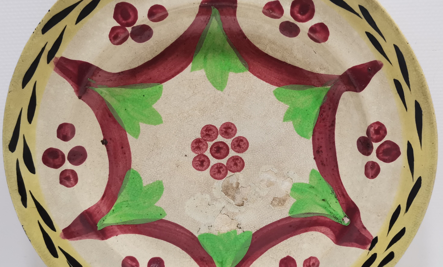 OSMANLI PAZARI İÇİN YAPILMIŞ EL BOYAMA TABAK