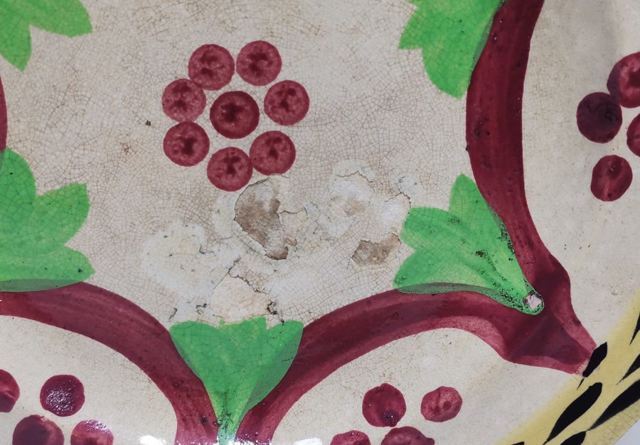 OSMANLI PAZARI İÇİN YAPILMIŞ EL BOYAMA TABAK