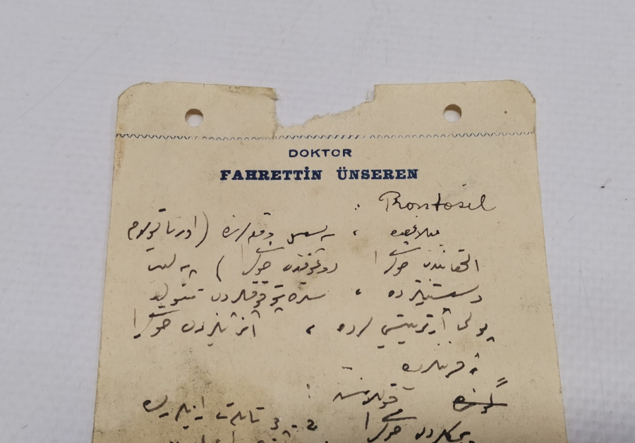 OSMANLICA YAZILI DOKTOR REÇETESİ