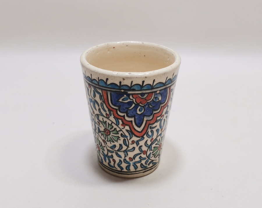 TAMAMI EL BOYAMA KÜTAHYA ŞERBET BARDAĞI