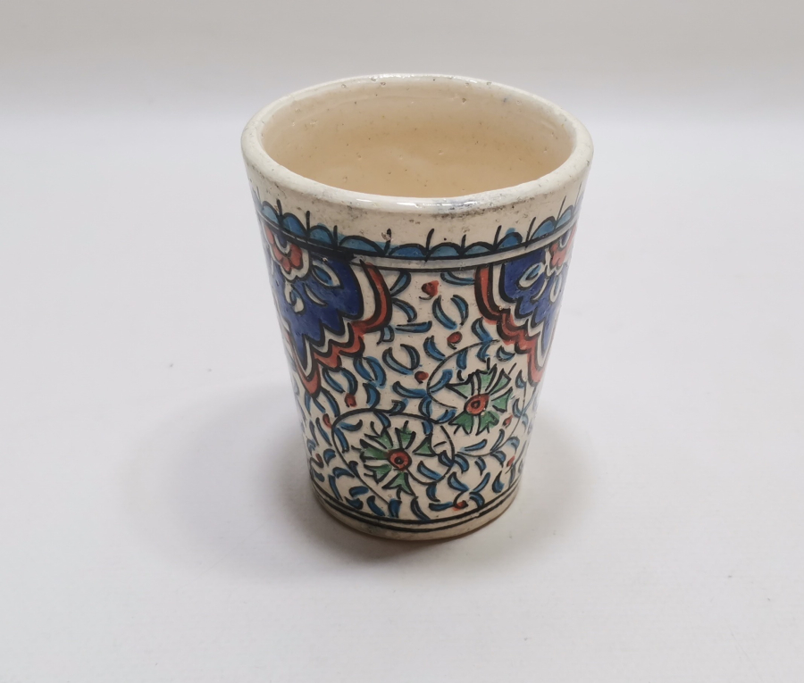 TAMAMI EL BOYAMA KÜTAHYA ŞERBET BARDAĞI