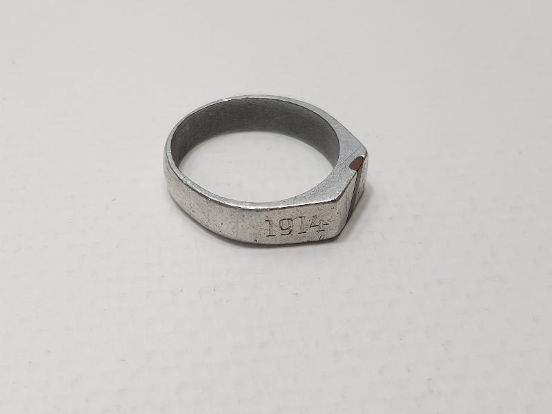 1. DÜNYA SAVAŞI 1914-1916 TARİHLİ İTTİFAK SUBAY YÜZÜĞÜ