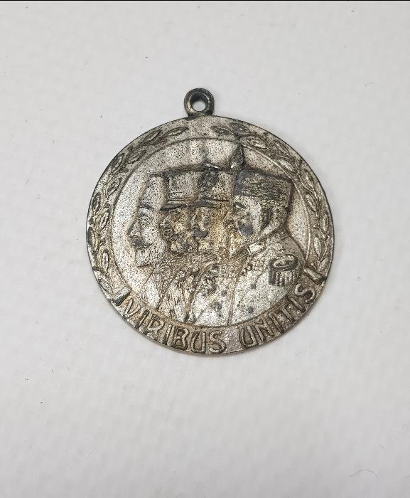 1. DÜNYA SAVAŞI 1914-1916 TARİHLİ LİDERLER TEMALI İTTİFAK MADALYA