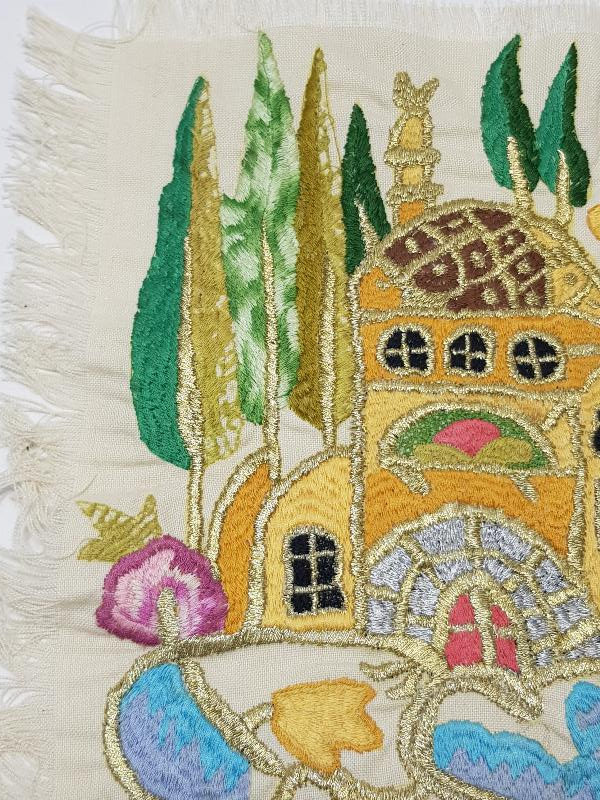 EL İŞİ CAMİ İŞLEMELİ KIRLENT YÜZÜ