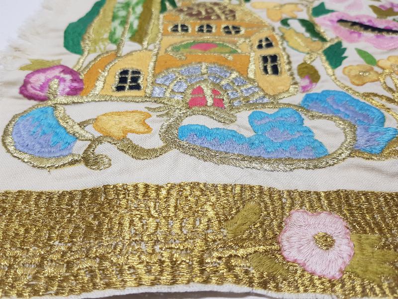 EL İŞİ CAMİ İŞLEMELİ KIRLENT YÜZÜ