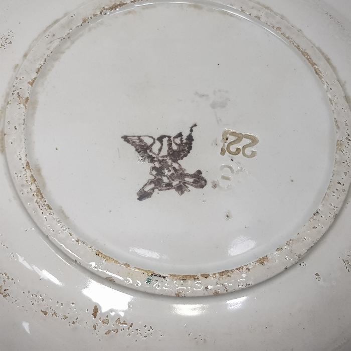 OSMANLI DÖNEMİ EL BOYAMA KİLİSE RESİMLİ PORSELEN TABAK