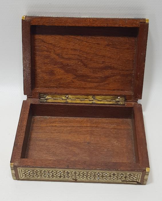 OSMANLI DÖNEMİ MARKÜTERİ İŞÇİLİKLİ NADİR AHŞAP KUTU