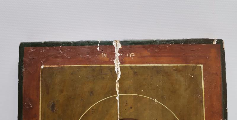 OSMANLI DÖNEMİ RUM İŞİ ÇOK FARKLI FORMDA EL BOYAMA İKONA