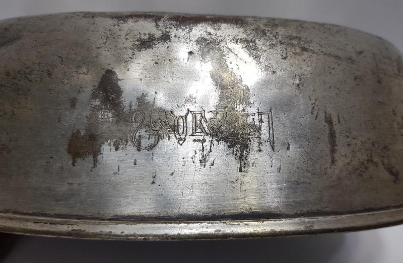 OSMANLICA ANKARA PALAS YAZILI ÇOK NADİR SERVİS TENCERESİ KAPAĞI