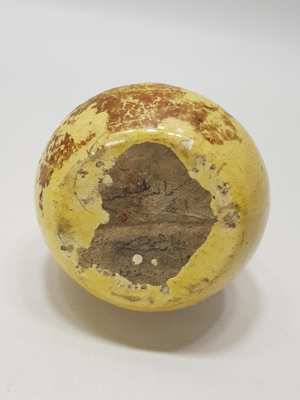 OSMANLICA YAZILI ARMUT FORMLU ÇOK NADİR ÇANAKKALE SERAMİK KUMBARA