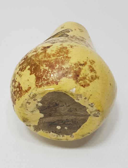 OSMANLICA YAZILI ARMUT FORMLU ÇOK NADİR ÇANAKKALE SERAMİK KUMBARA