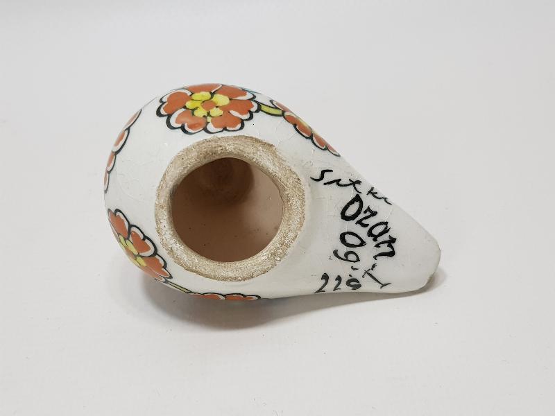 SITKI OLÇAR İMZALI KÜTAHYA SERAMİK KUŞ BİBLOSU