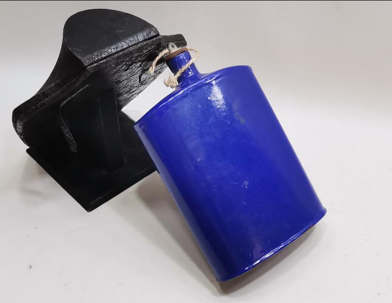 1. DÜNYA SAVAŞI ÇİL KONDÜSYONDA EMAYE ASKER MATARASI