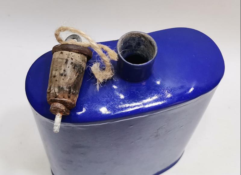 1. DÜNYA SAVAŞI ÇİL KONDÜSYONDA EMAYE ASKER MATARASI