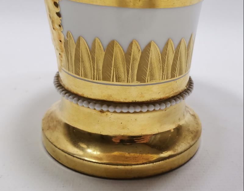 MIZIKAYI HUMAYUN VE SFİNKS GÖRSELLİ ALTIN YALDIZLI PORSELEN VAZO