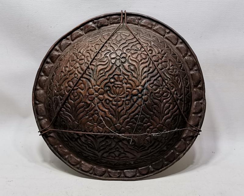 OSMANLI DÖNEMİ MİNELİ BÜYÜK BOY BAKIR TABAK