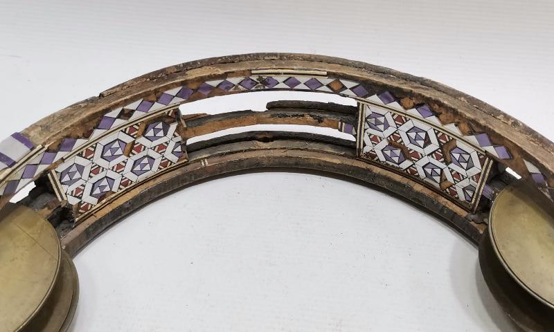 OSMANLI DÖNEMİ SÜRYANİ İŞİ SEDEF KAKMA İŞLEMELİ TEF