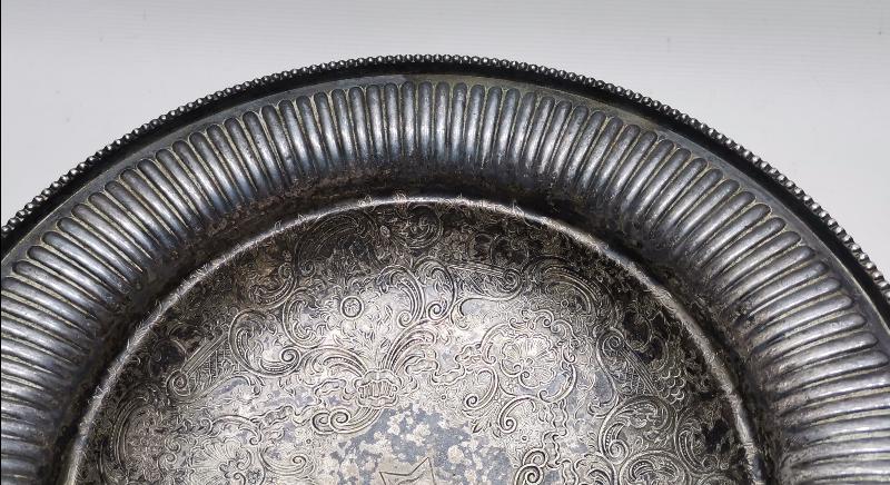 OSMANLICA İNİSİYALLİ GÜMÜŞ KAPLAMA BÜYÜK BOY ŞEKERLİK