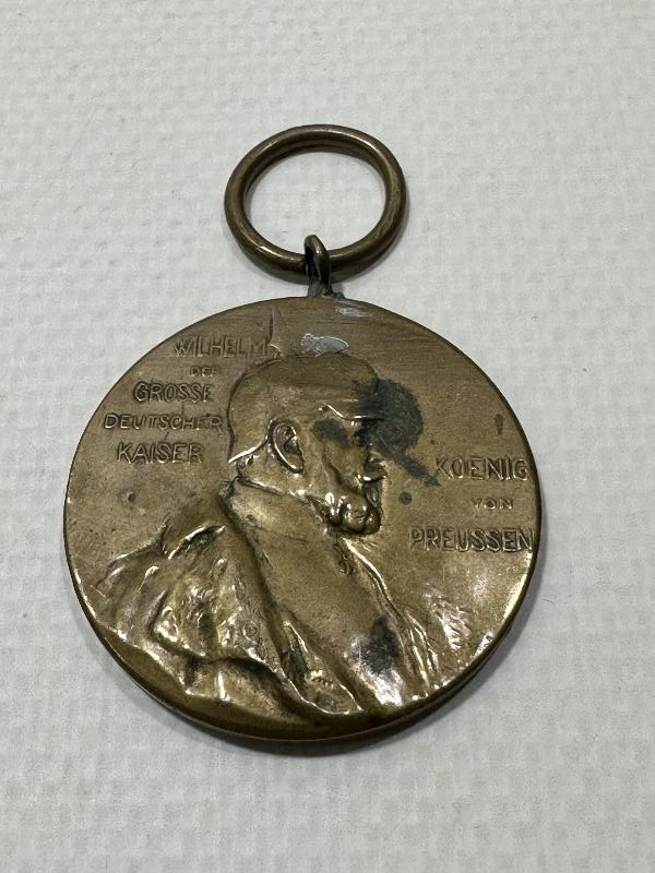 1. DÜNYA SAVAŞI DÖNEMİ ALMAN İMPARATORU KAISER WILHELM MADALYASI